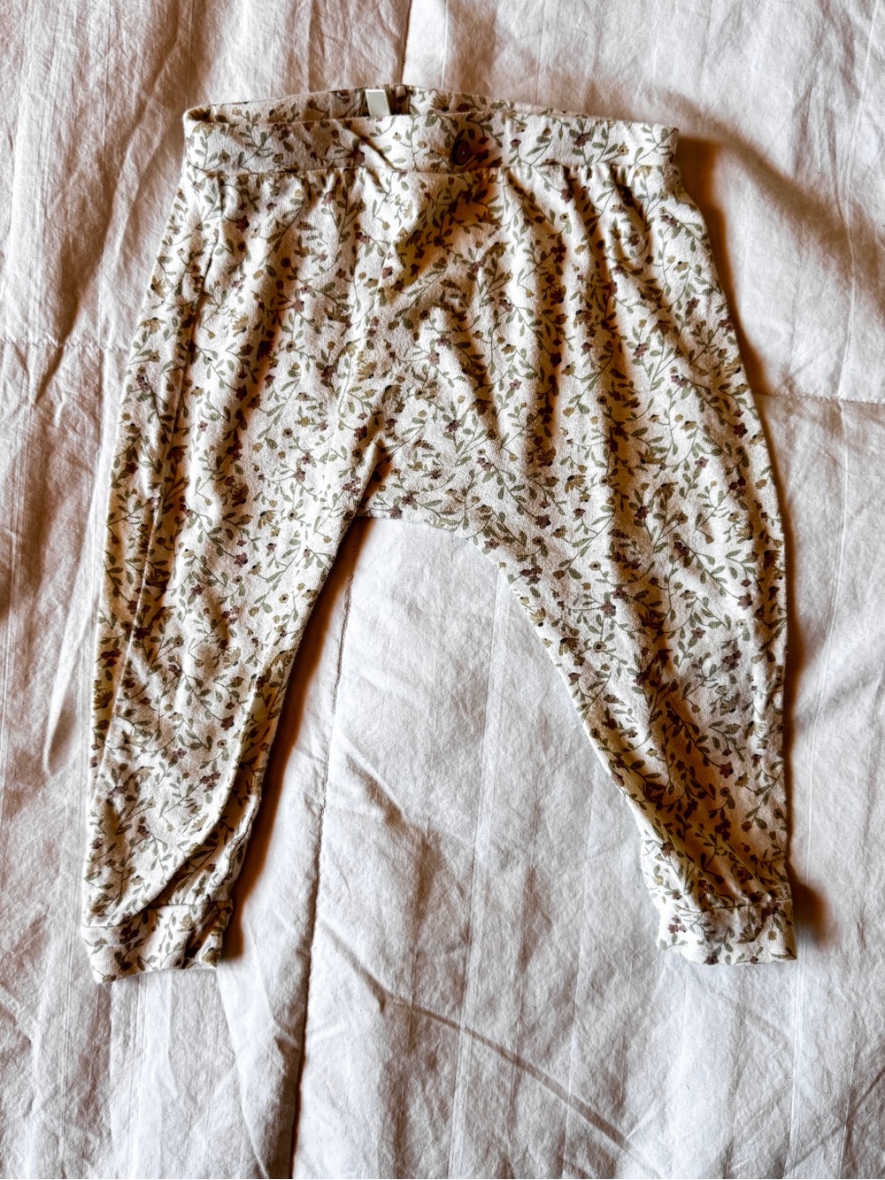 Rylee + Cru Joggers with Olive Leaf Print 100% Cotton